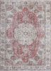 vintage red and orange wool hand knotted Rug - HeadShot vintage red and orange wool hand knotted Rug - HeadShot