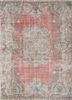 vintage red and orange wool hand knotted Rug - HeadShot vintage red and orange wool hand knotted Rug - HeadShot