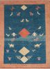 nuray blue wool hand knotted Rug - HeadShot nuray blue wool hand knotted Rug - HeadShot