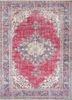 vintage red and orange wool hand knotted Rug - HeadShot vintage red and orange wool hand knotted Rug - HeadShot