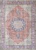 vintage red and orange wool hand knotted Rug - HeadShot vintage red and orange wool hand knotted Rug - HeadShot