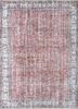 vintage red and orange wool hand knotted Rug - HeadShot vintage red and orange wool hand knotted Rug - HeadShot