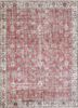 vintage red and orange wool hand knotted Rug - HeadShot vintage red and orange wool hand knotted Rug - HeadShot