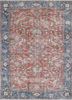 vintage red and orange wool hand knotted Rug - HeadShot vintage red and orange wool hand knotted Rug - HeadShot