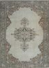 vintage beige and brown wool hand knotted Rug - HeadShot vintage beige and brown wool hand knotted Rug - HeadShot