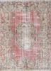 vintage red and orange wool hand knotted Rug - HeadShot vintage red and orange wool hand knotted Rug - HeadShot