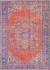 vintage red and orange wool hand knotted Rug - HeadShot vintage red and orange wool hand knotted Rug - HeadShot