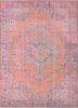 vintage red and orange wool hand knotted Rug - HeadShot vintage red and orange wool hand knotted Rug - HeadShot