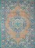 vintage beige and brown wool hand knotted Rug - HeadShot vintage beige and brown wool hand knotted Rug - HeadShot