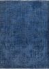 vintage blue wool hand knotted Rug - HeadShot vintage blue wool hand knotted Rug - HeadShot