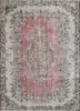 vintage red and orange wool hand knotted Rug - HeadShot vintage red and orange wool hand knotted Rug - HeadShot