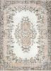 vintage beige and brown wool hand knotted Rug - HeadShot vintage beige and brown wool hand knotted Rug - HeadShot
