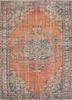 vintage red and orange wool hand knotted Rug - HeadShot vintage red and orange wool hand knotted Rug - HeadShot