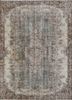 vintage beige and brown wool hand knotted Rug - HeadShot vintage beige and brown wool hand knotted Rug - HeadShot