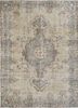 vintage gold wool hand knotted Rug - HeadShot