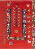 nuray red and orange wool hand knotted Rug - HeadShot nuray red and orange wool hand knotted Rug - HeadShot