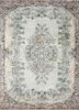 vintage beige and brown wool hand knotted Rug - HeadShot vintage beige and brown wool hand knotted Rug - HeadShot