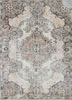 vintage beige and brown wool hand knotted Rug - HeadShot vintage beige and brown wool hand knotted Rug - HeadShot