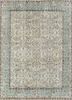 vintage beige and brown wool hand knotted Rug - HeadShot