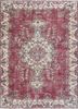 vintage red and orange wool hand knotted Rug - HeadShot vintage red and orange wool hand knotted Rug - HeadShot