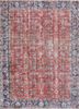 vintage red and orange wool hand knotted Rug - HeadShot vintage red and orange wool hand knotted Rug - HeadShot
