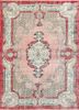 vintage red and orange wool hand knotted Rug - HeadShot vintage red and orange wool hand knotted Rug - HeadShot