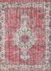 vintage red and orange wool hand knotted Rug - HeadShot vintage red and orange wool hand knotted Rug - HeadShot