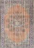 vintage red and orange wool hand knotted Rug - HeadShot vintage red and orange wool hand knotted Rug - HeadShot