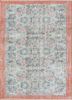 vintage blue wool hand knotted Rug - HeadShot