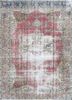 vintage red and orange wool hand knotted Rug - HeadShot vintage red and orange wool hand knotted Rug - HeadShot
