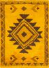 nuray gold wool hand knotted Rug - HeadShot