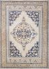 nuray beige and brown wool hand knotted Rug - HeadShot