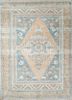 vintage blue wool hand knotted Rug - HeadShot vintage blue wool hand knotted Rug - HeadShot