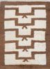 zuri beige and brown wool hand knotted Rug - HeadShot