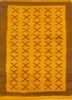 zuri red and orange wool hand knotted Rug - HeadShot