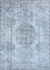 vintage blue wool hand knotted Rug - HeadShot vintage blue wool hand knotted Rug - HeadShot