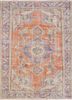 vintage red and orange wool hand knotted Rug - HeadShot vintage red and orange wool hand knotted Rug - HeadShot