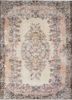 vintage red and orange wool hand knotted Rug - HeadShot vintage red and orange wool hand knotted Rug - HeadShot