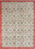 vintage red and orange wool hand knotted Rug - HeadShot vintage red and orange wool hand knotted Rug - HeadShot