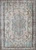 vintage beige and brown wool hand knotted Rug - HeadShot