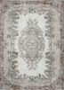 vintage beige and brown wool hand knotted Rug - HeadShot vintage beige and brown wool hand knotted Rug - HeadShot