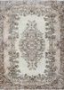 vintage beige and brown wool hand knotted Rug - HeadShot vintage beige and brown wool hand knotted Rug - HeadShot