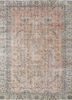 vintage red and orange wool hand knotted Rug - HeadShot vintage red and orange wool hand knotted Rug - HeadShot