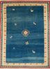 nuray blue wool hand knotted Rug - HeadShot nuray blue wool hand knotted Rug - HeadShot