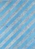 provenance blue wool hand knotted Rug - HeadShot