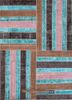 provenance blue wool hand knotted Rug - HeadShot
