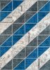 provenance blue wool hand knotted Rug - HeadShot provenance blue wool hand knotted Rug - HeadShot