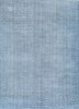 lacuna blue wool hand knotted Rug - HeadShot
