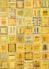 provenance gold wool hand knotted Rug - HeadShot