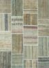 provenance green wool hand knotted Rug - HeadShot